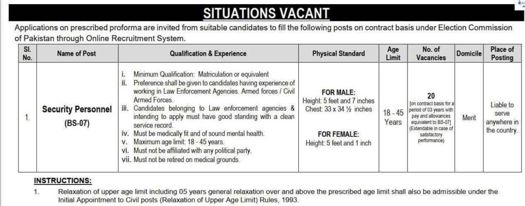 ECP Jobs Advertisement