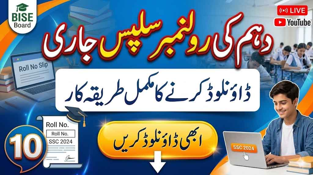 Roll No Slip 10th Class 2026